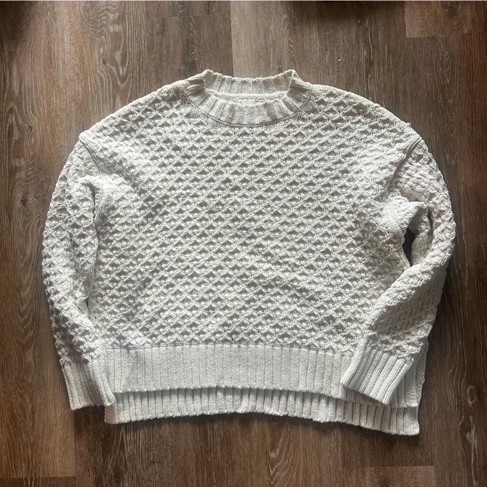 a new day Textured Cream Sweater